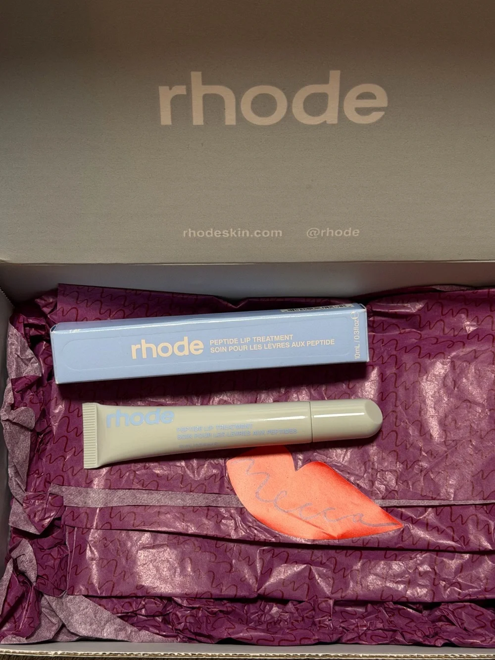 RHODE Mecca Exclusive Peptide Lip Treatment in Sugarberry🫐